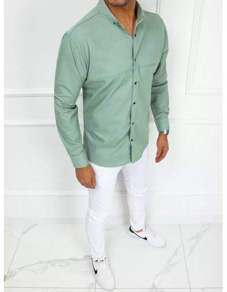 Pánska elegantná zelená košeľa