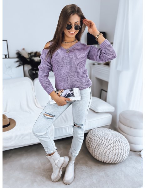 Dámsky fialový sveter TURI