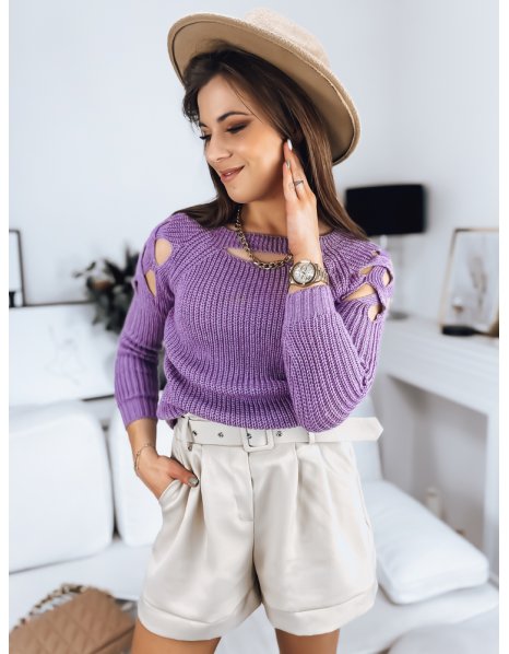 Dámsky fialový sveter LAYSI