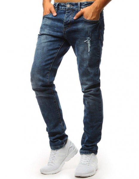 Nohavice džínsové pánske modré