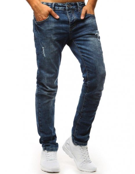 Nohavice džínsové pánske modré