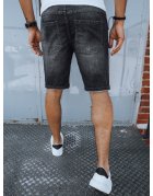 Pánske kraťasy s džínsovým vzľhadom čierne