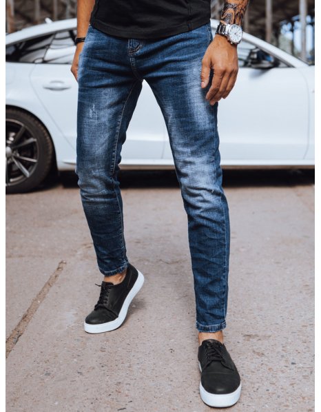 Pánske džínsové nohavice modré UX4020