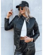 Čierna kožená bunda Trendy Fusion