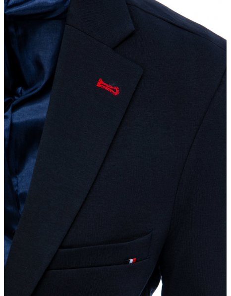 Jednoradové pánske elegantné tmavomodré sako