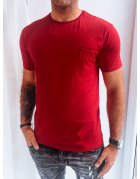 Hladké pánske tričko červené