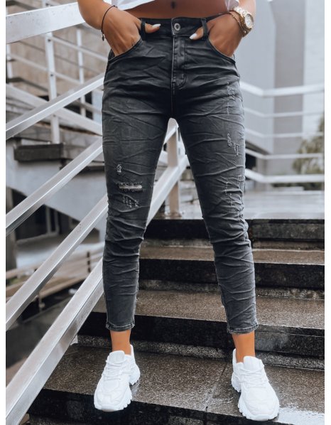 Dámske džínsové nohavice Laura čierne