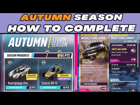 FORZA HORIZON 5 - AUTUMN FESTIVAL Playlist HOW TO COMPLETE GUIDE! FULL Tutorial to WIN FREE CARS!