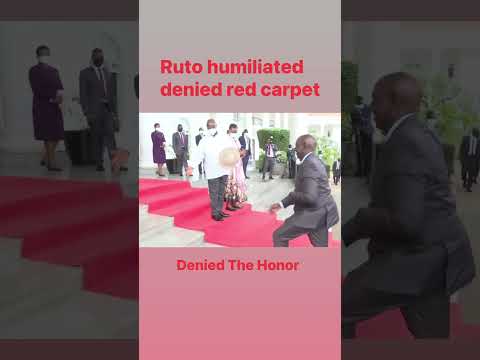 Ruto Showed Concrete not Red Carpet by Museveni #azimiolaumoja #KenyaKwanza #Ruto #Raila #muhoozi