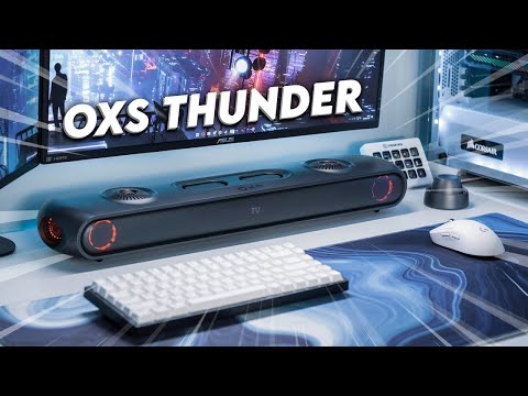 OXS THUNDER - THE BEST GAMING SOUNDBAR WITH SATELLITE NECK SPEAKER