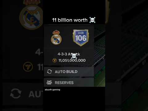 My team worth 11 billion 🤑Fc Mobile#eafc #fcm #ytshorts #shorts #viralshorts #fifa #football #106ovr