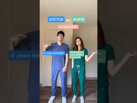 DOCTOR Vs. NURSE: Education #shorts