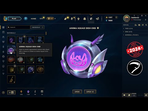 50x Anima Squad 2024 Orbs (Anima Squad 2024 Mega Orb Bundle) opening - League Of Legends