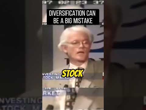 Diversification can be a big mistake #investing #stocks #investingstrategy