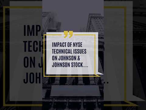 Johnson &amp; Johnson Stock Jolted by NYSE Issues and Earnings Report #shorts #nyse #stockmarket