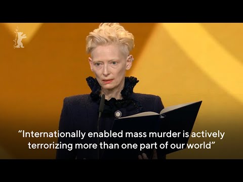 UK Tilda Swinton Called Out Trump And &quot;Internationally Enabled Mass Murder&quot; In Gaza At The Berlinale