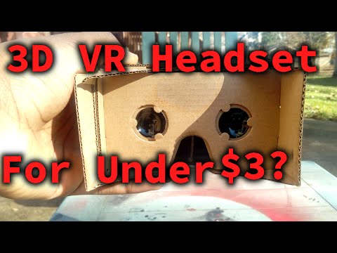 [Legacy/Outdated] WORKING! VR Headset for under $3 (with 3D support) Google Cardboard Review