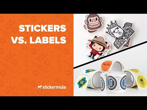 Stickers vs. Labels - What&#039;s the difference?