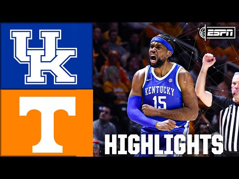 SEC SHOWDOWN 🍿 Kentucky Wildcats vs. Tennessee Volunteers | Full Game Highlights | ESPN CBB