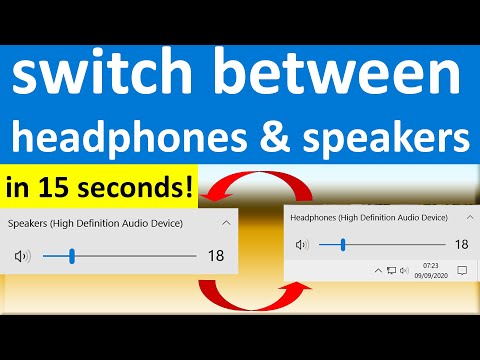 How to switch between headphones and speakers without unplugging