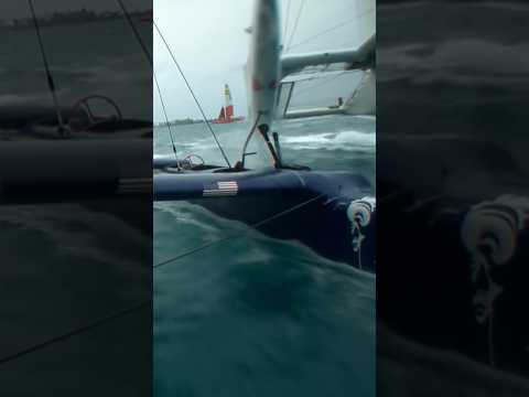 High speed chaos on water: Japan’s dramatic crash😱💥#sailgp #racing #crash #fast