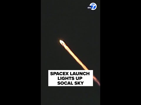 SpaceX launch lights up SoCal sky