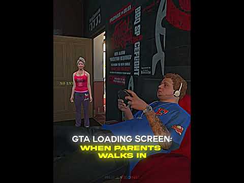 Loading Screen In GTA When Parents Walks In💀 | #gta #shorts