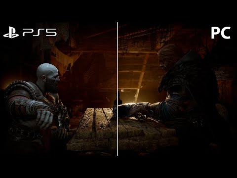 God of War: Ragnarök | PS5 VS PC Trailer Graphics Comparison (4K)