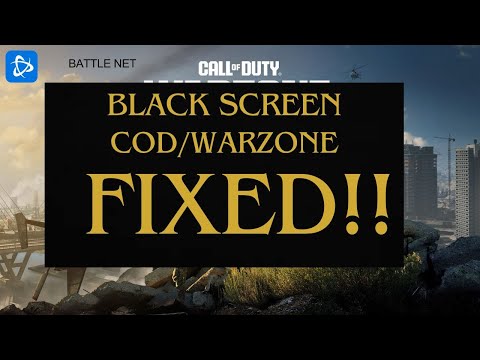 Call of duty modern warfare 3 (mw3) black screen fix! PC/Battlenet / Warzone