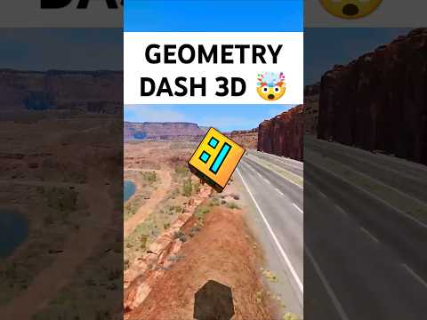 Geometry Dash 3D 😂 #shorts