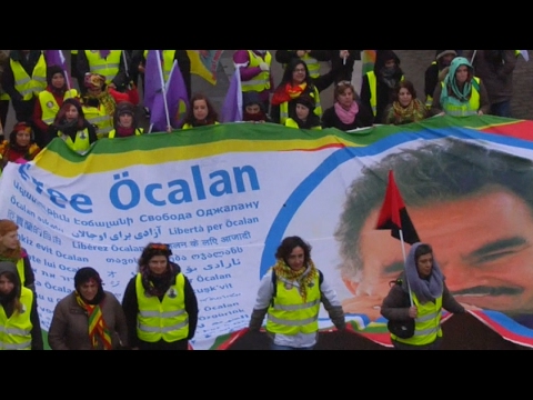 European Kurds protest for leader&#039;s release