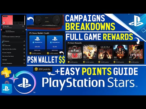 PlayStation Stars Rewards UPDATE! BEST Way to Get Points, Campaigns GUIDES, Free Games + PSN WALLET!