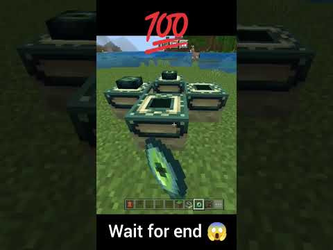 1 block portal Tik Tok hack #trending #minecraft #ytshorts #gaming