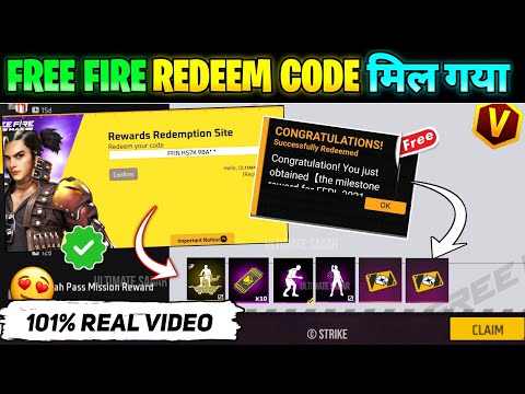 Free Fire Redeem Code || Reward Redemption Site Free Fire || Redeem Code Free Fire Today