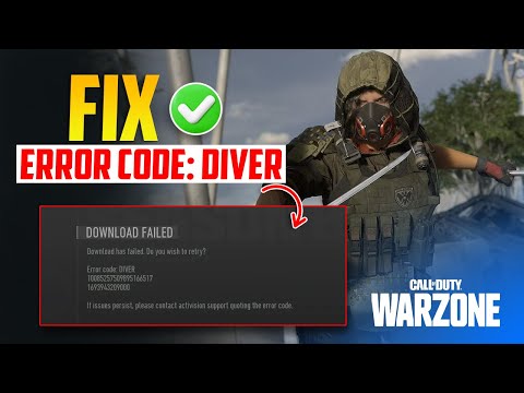 How to Fix Diver Error Warzone 3 on PC | Cod Warzone Diver Error