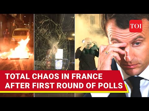France Slips Into Chaos As Protests Erupt After First Round Of Polls; Macron Suffers Big Blow
