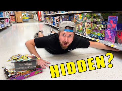 HIDDEN POKEMON CARDS LOCATED UNDER A WALMART SHELF! Opening #78