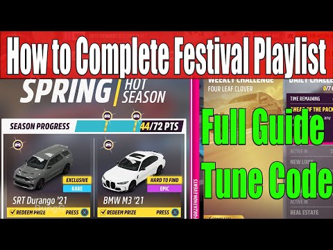 Forza Horizon 5 How to Complete Festival Playlist Spring Season Series 37 Full Guide, Tune Code