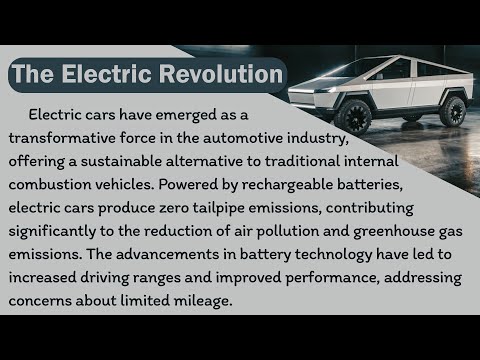 🍂إتقان القراءة باللغة الإنجليزية وتحسين مهارات النطق 🍂 الثورة الكهربائية 🍀 The Electric Revolution🍀