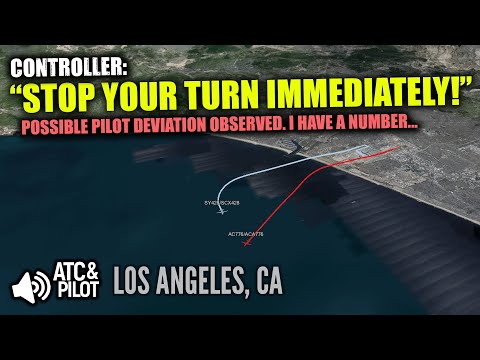 Near Mid-Air Collision at LAX Caused by Pilot Error Averted!