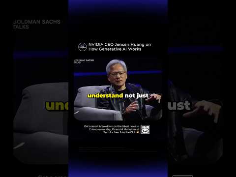 @NVIDIA &#039;s Jensen Huang on HOW Generative AI works #ai #jensenhuang #nvidia #ceo #genai #technology