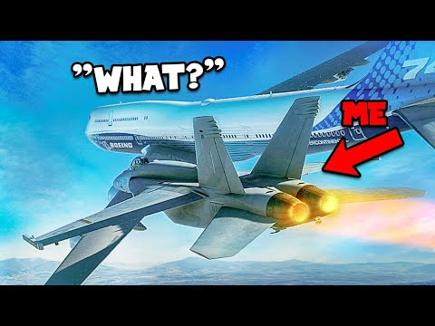 Intercepting Random Airliners in Flight Simulator Multiplayer