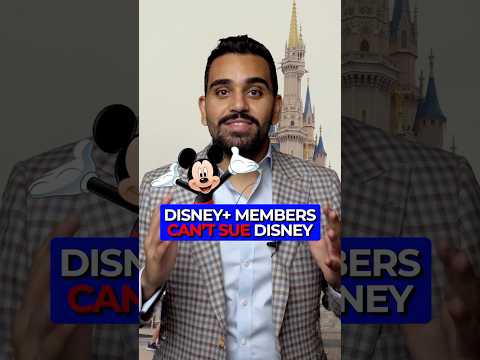 You Can’t Sue Disney, If You Have Disney Plus! 🤯 #shorts