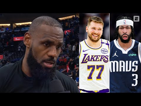 LeBron James reacts to Luka Doncic trade for Anthony Davis