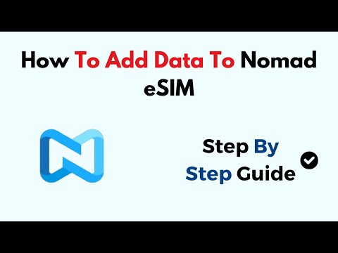 How To Add Data To Nomad eSIM