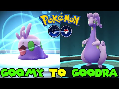 Evolving GOOMY to GOODRA in Pokemon GO