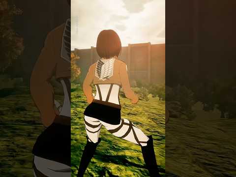 Mikasa &amp; Levi vs BEAST #anime #attackontitan #beasttitan #leviackerman #animeedit