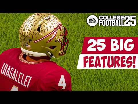 25 Biggest Features Added to College Football 25!