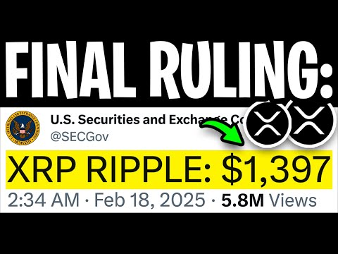 XRP RIPPLE: CEO EMBARRASSED SEC! $1,397 XRP ANY MINUTE NOW! - RIPPLE XRP NEWS TODAY