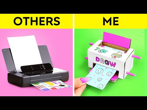 Cute DIY Printer from Cardboard! Amazing Parenting Ideas by 123 GO!